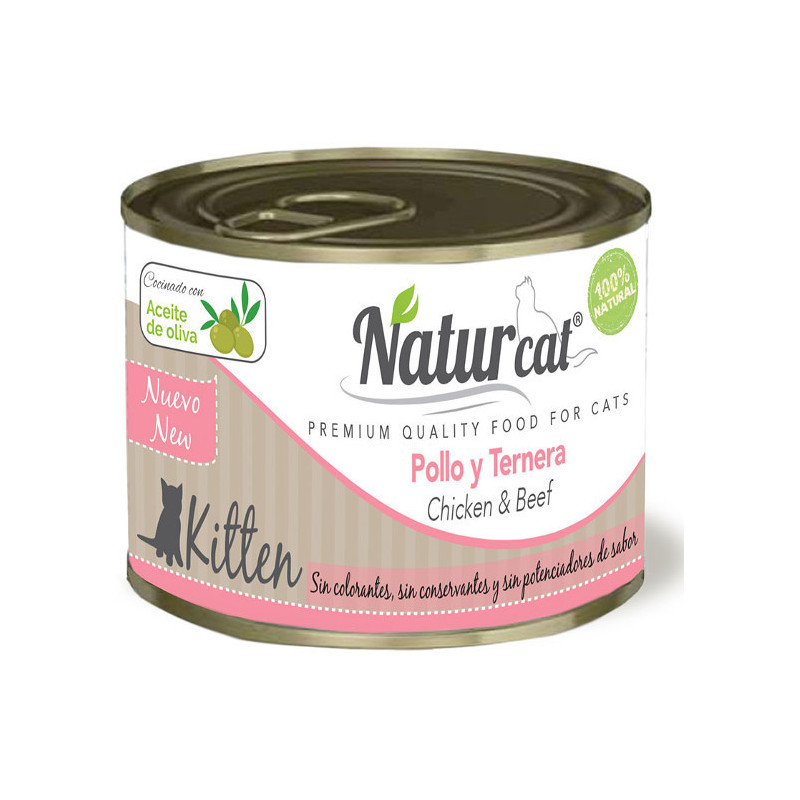 Naturcat kitten pollo-ternera