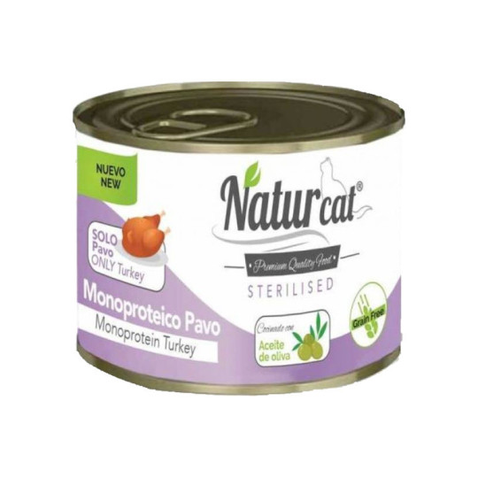 Naturcat monoproteico pavo sterilizado