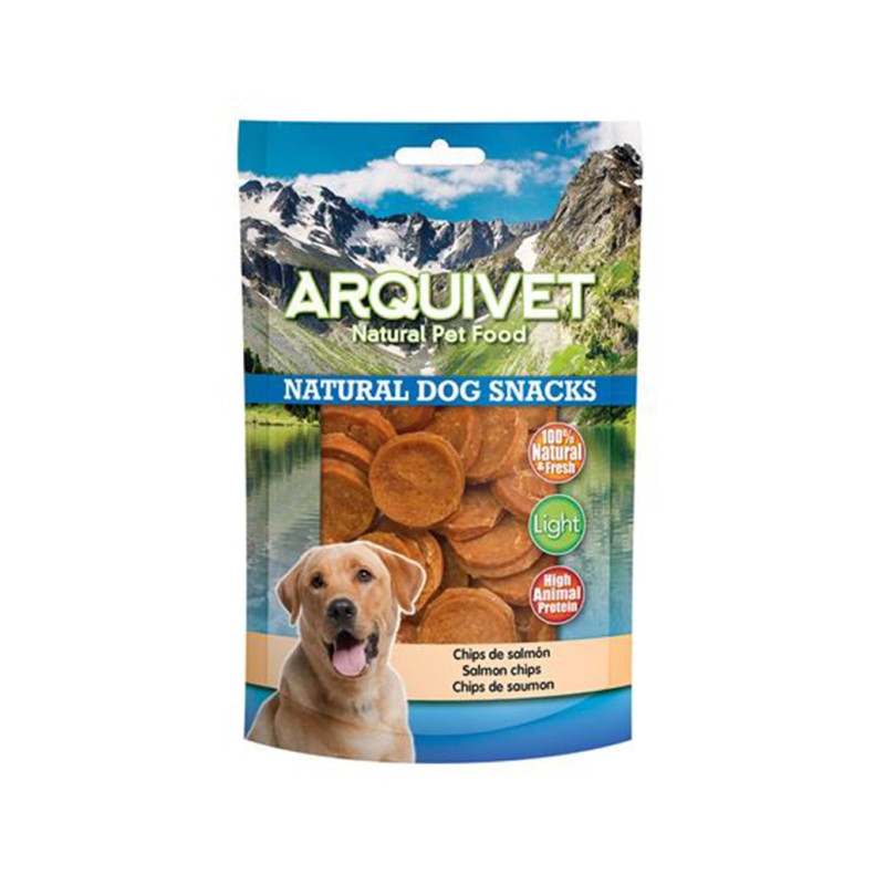 Arquivet snacks naturales monedas salmón