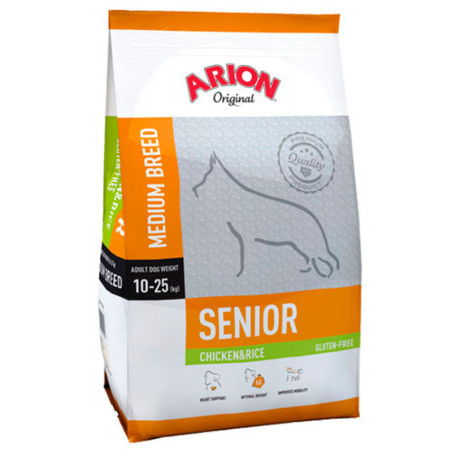 Arion original medium senior pollo y arroz 12kg