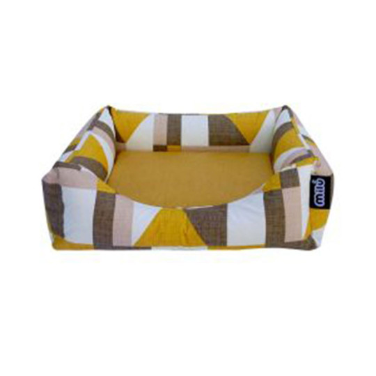Colchón Milú Elements estampado amarillo