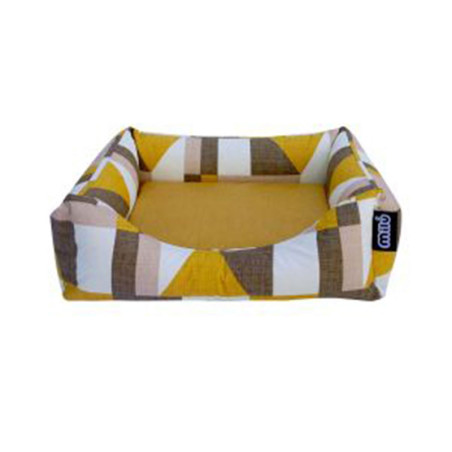 Colchón Milú Elements estampado amarillo