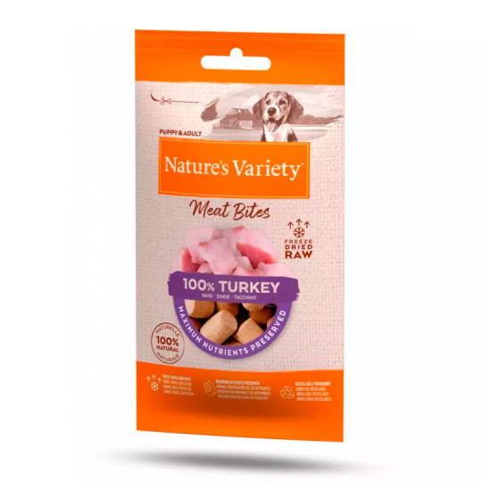 Ver más grande Nature´s Variety Meat Bites Pavo