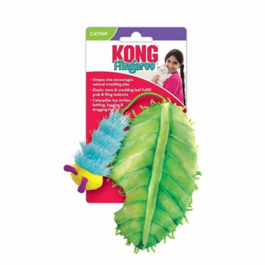 KONG Juguete Flingaroo Caterpillar para Gatos