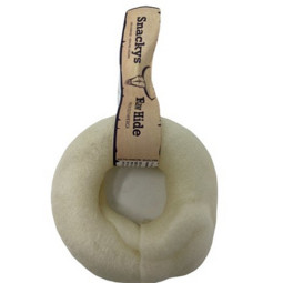 Snacks Rawhide Donut Masticable de Piel Natural 8-9cm