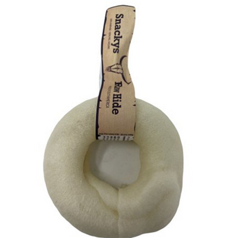 Snacks Rawhide Donut Masticable de Piel Natural 8-9cm