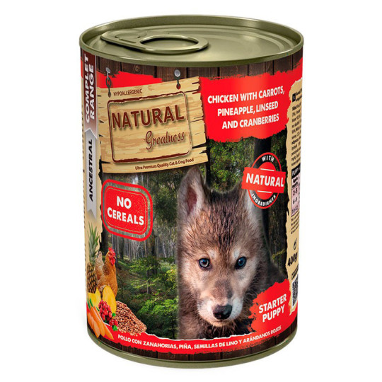 Natural Greatness Puppy Starter Pollo con Zanahorias 400 GR