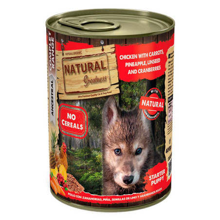 Natural Greatness Puppy Starter Pollo con Zanahorias 400 GR