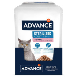 Advance comida húmeda con pavo para gatos esterilizados