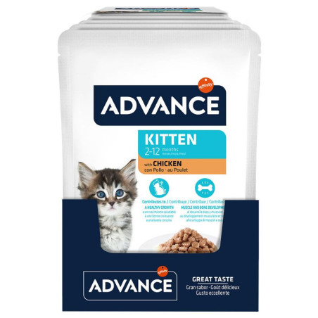 Advance comida húmeda de pollo para gatitos kitten