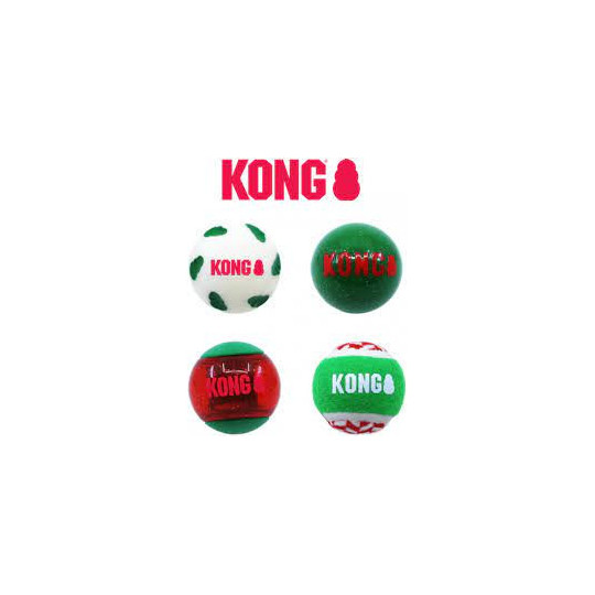 Kong Holiday Occasions pack 4 balls, Superguau