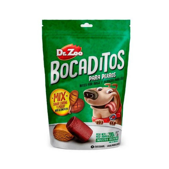 Dr.Zoo Bocaditos mix Carne y pollo 50gr, Superguau