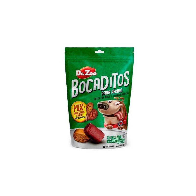 Dr.Zoo Bocaditos mix Carne y pollo 50gr, Superguau