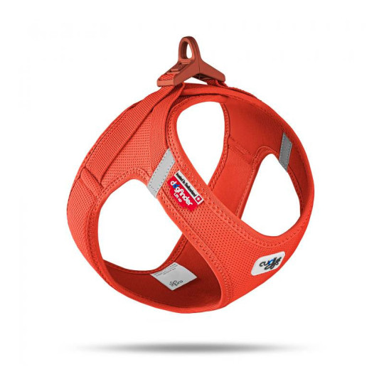 Curli Arnés Air Mesh Clasp Naranja Fluorescente