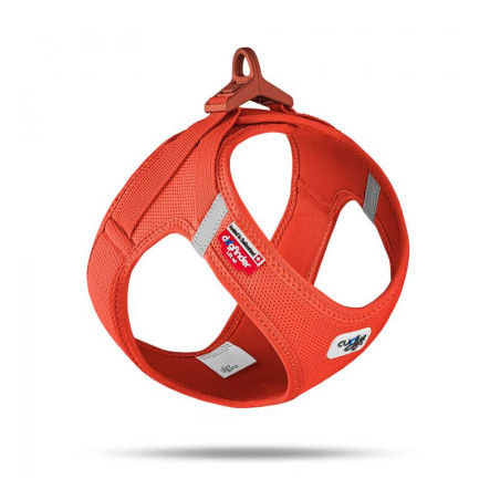 Curli Arnés Air Mesh Clasp Naranja Fluorescente