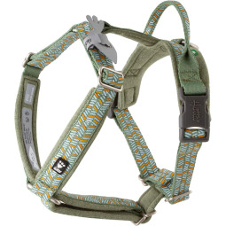 Hurtta Arnés en Y Ajustable Razzle-Dazzle Verde