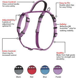 Halti Walking Harness Morado