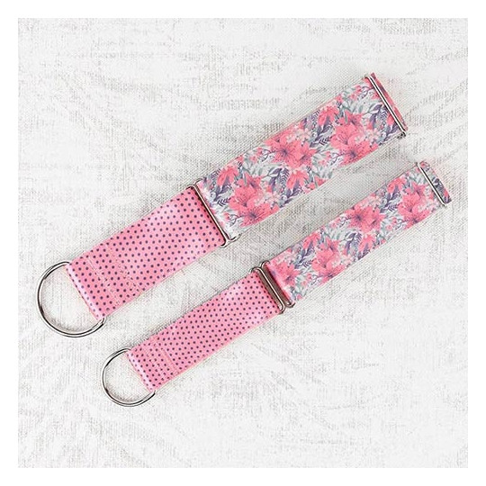 Ibañez Collar Martingale Floral Rosa