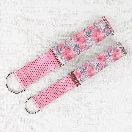 Ibañez Collar Martingale Floral Rosa