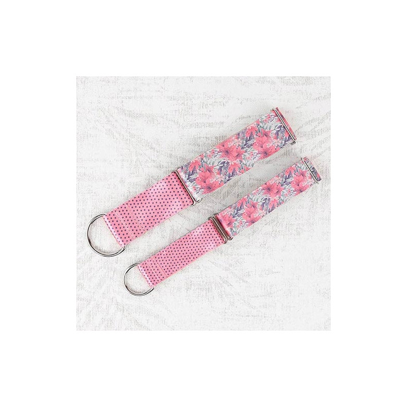 Ibañez Collar Martingale Floral Rosa