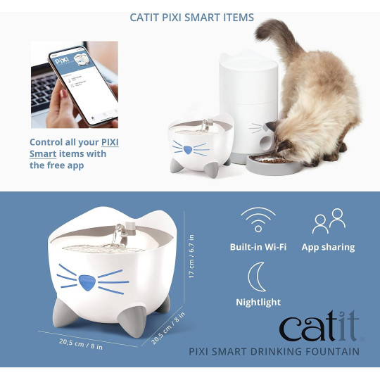 Fuente bebedero catit pixi acero-comprar tienda superguau zaragoza