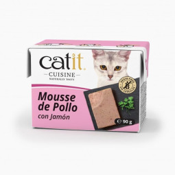 Catit Cuisine Cat Brick Mousse Pollo con Jamón 90gr