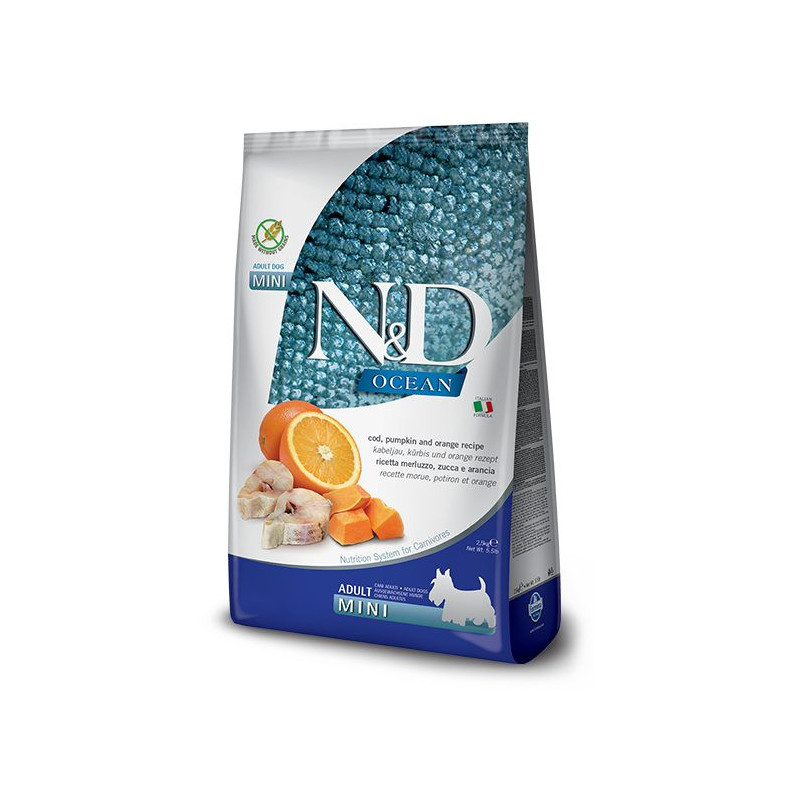 Farmina ND Dog Grain Free Adult Mini Bacalao y Calabaza