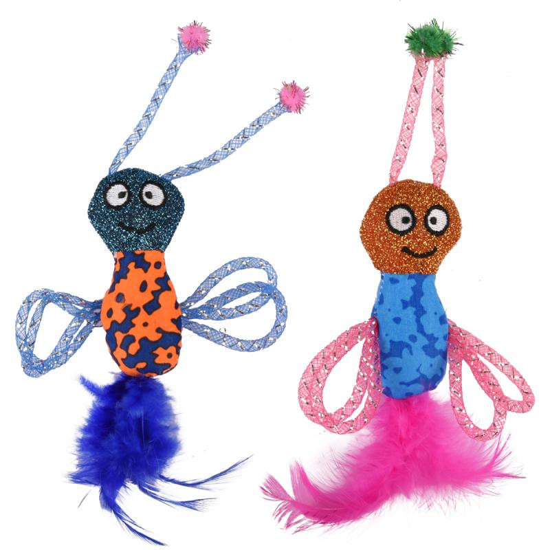 Flamingo Cat Juguete Abeja Asli