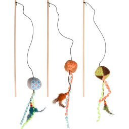 Flamingo Cat Juguete Varita con Pelota Kirk