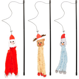 Flamingo Cat Juguete Varita Navidad