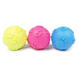 Ibañez Dog Juguete Pelota Huellas 6cms