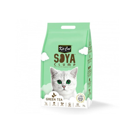 Kit Cat Arena ECO Soja Clump Té Verde 7L