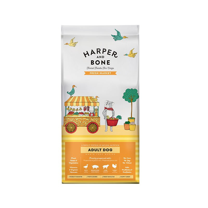 Harper & Bone Dog Adult Medium Large Fresh Market 2Kg, Superguau