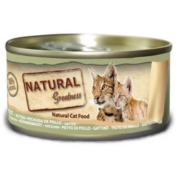Natural Greatness Cat Lata Kitten Pollo 70gr