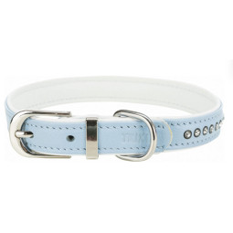 MGZ collar con diamantes 1 fila azul