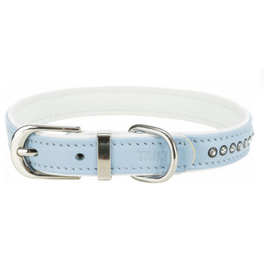 MGZ collar con diamantes 1 fila azul
