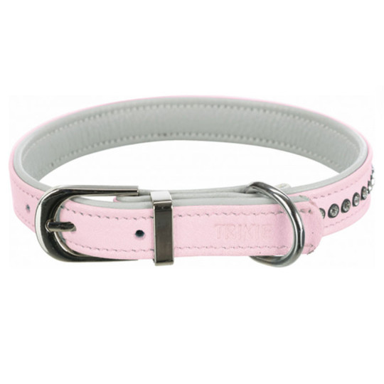 MGZ collar con diamantes 1 fila rosa
