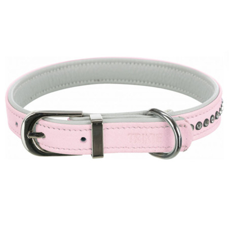 MGZ collar con diamantes 1 fila rosa