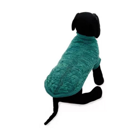 MI&DOG Jersey punto trenzado turquesa