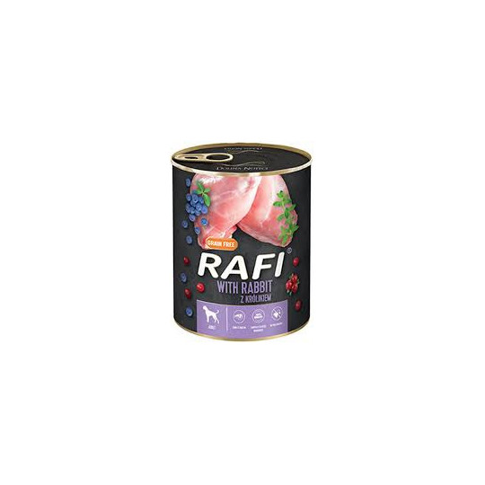 Rafi Dog Conejo Arandanos Pate 800gr, Superguau