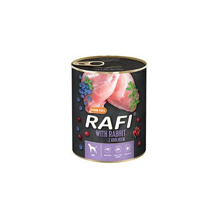 Rafi Dog Conejo Arandanos Pate 800gr, Superguau