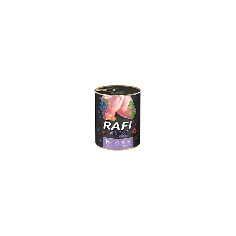 Rafi Dog Conejo Arandanos Pate 800gr, Superguau