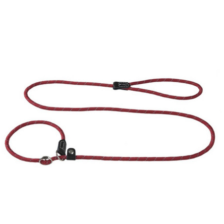 Rogz collar y correa redonda Rope roja