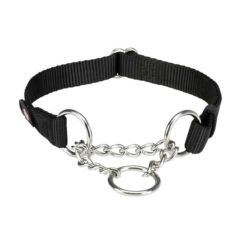 Trixie Collar con Cadena Negro M-L