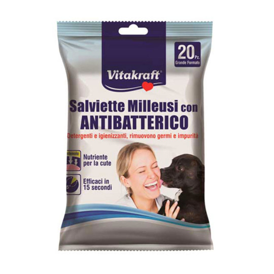 Vitakraft Toallitas Antibacterias 20 Unidades