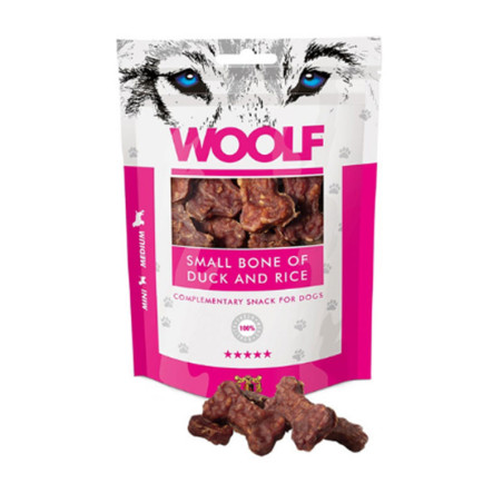Woolf Dog Snack Hueso Pequeño con Pato y Arroz 100gr