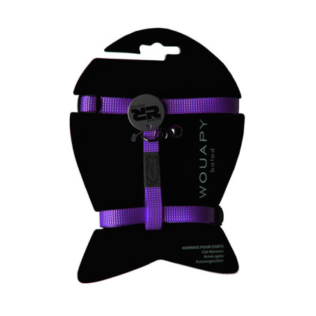 Wouapy arnés Basic Line para gato violet