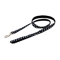 Wouapy correa Peas negra para perro