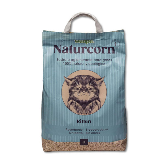 Lecho aglomerante maíz gatos Naturcorn,comprar en Zaragoza,Superguau