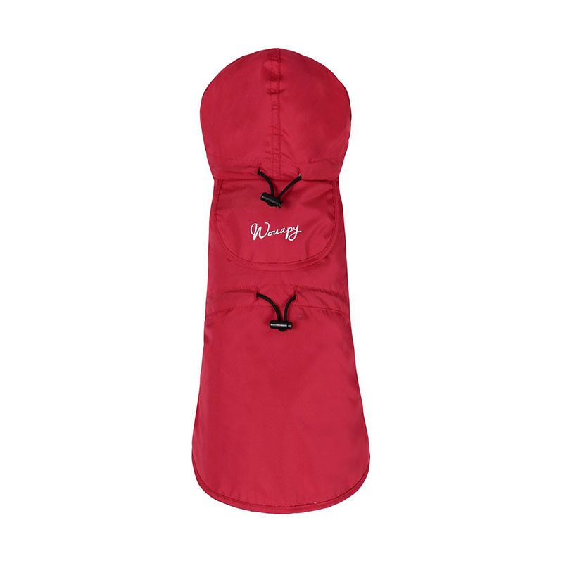 Wouapy impermeable Fold Rain rojo